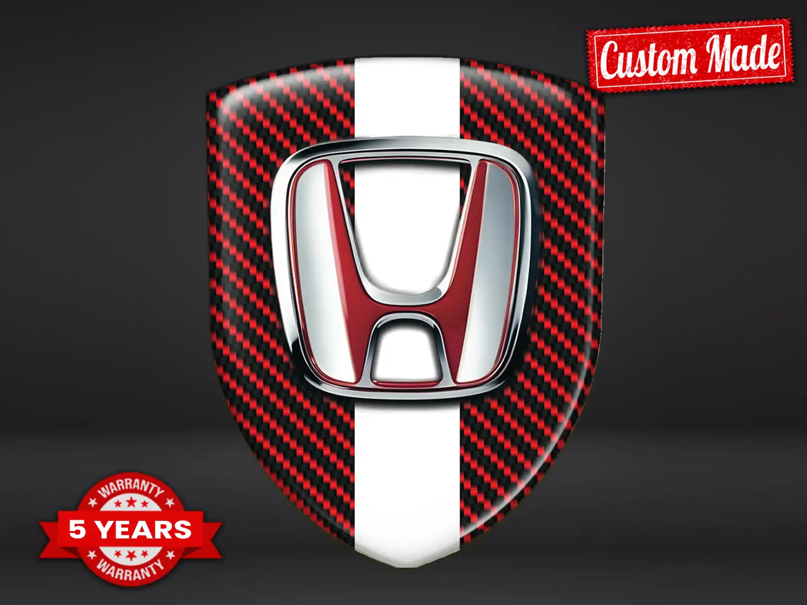 Honda Personalisierte Autoembleme Elite Modern Optik Robust